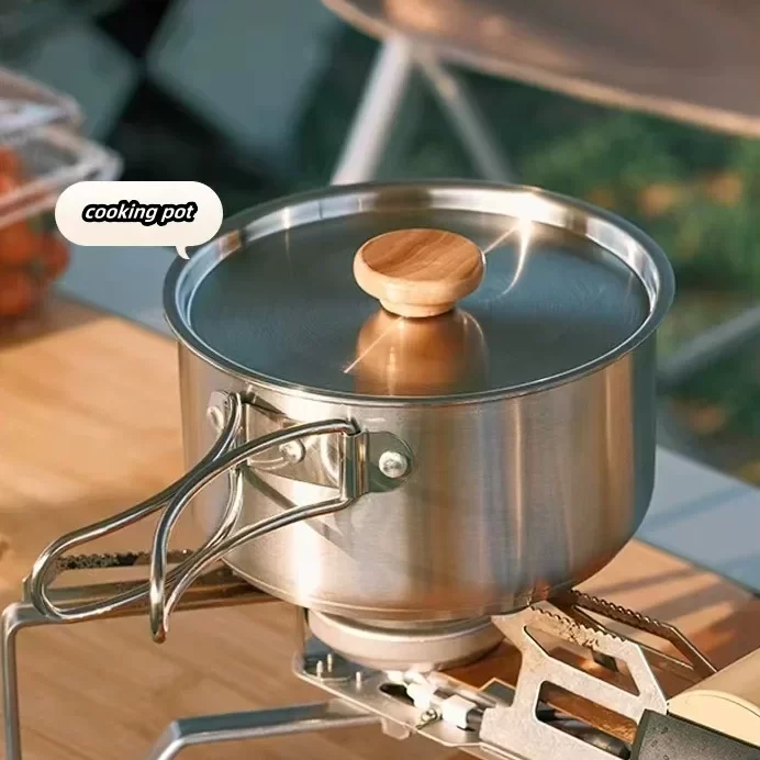 Solo Camping -Stainless steel camping cookware